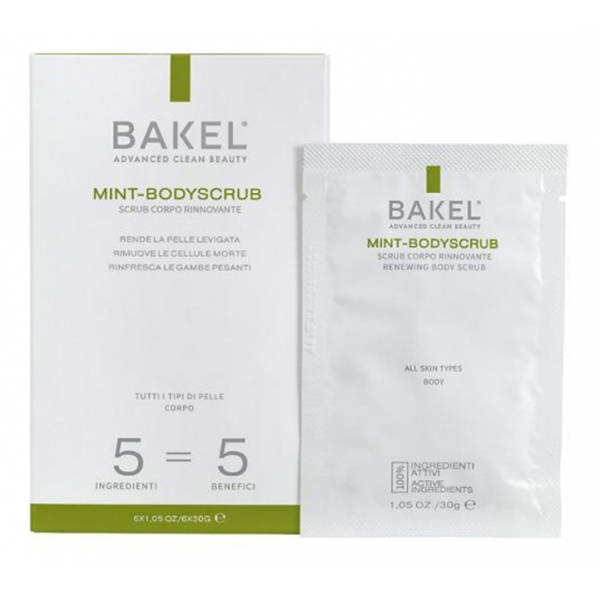 Bakel - Mint-Bodyscrub - Renewing Body Scrub - Anti-Ageing - 6 x 30g - Luxury Cosmetics