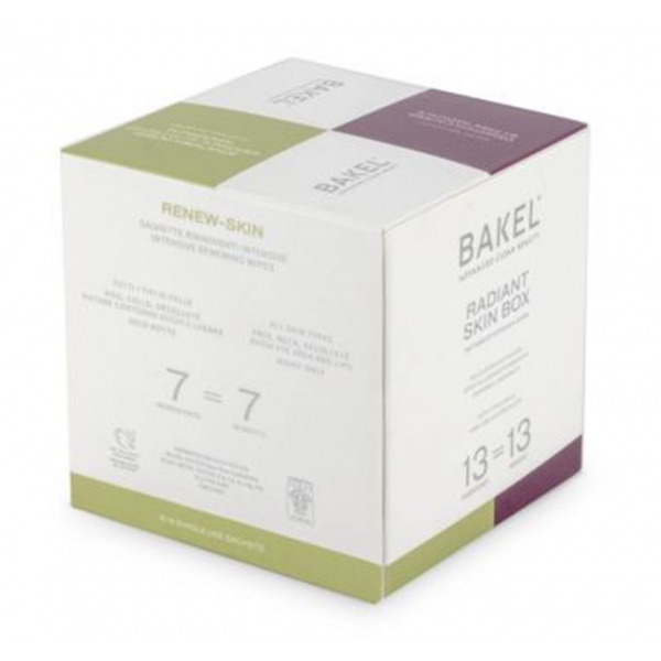 Bakel - Radiant Skin Box - Trattamento Intensivo per Una Pelle Levigata e Radiosa - 6+6 Buste + 2x3 ml - Cosmetici Luxury