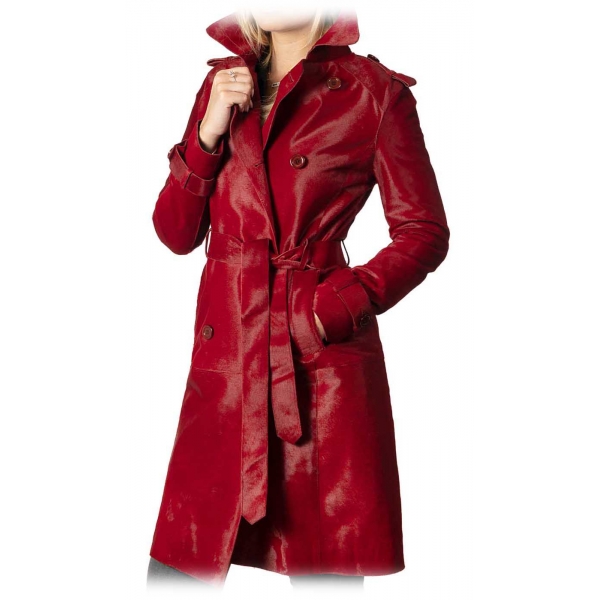 Noblesse Oblige - Monte-Carlo - Rodisia - Trench - Rouge - Trench - Cappotto - Giacca - Luxury Exclusive Collection