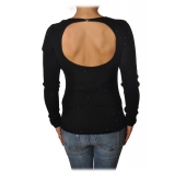 Patrizia Pepe - Sweater with Micro Sequins - Black - Pullover - Made in Italy - Luxury Exclusive Collection