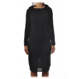 Patrizia Pepe - Ribbed Knit Sheath Dress - Black - Dress - Made in Italy - Luxury Exclusive Collection
