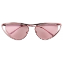 Bottega Veneta - Metal Cat-Eye Sunglasses - Pink - Sunglasses - Bottega Veneta Eyewear