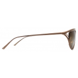 Bottega Veneta - Metal Cat-Eye Sunglasses - Brown - Sunglasses - Bottega Veneta Eyewear
