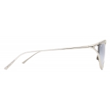 Bottega Veneta - Metal Cat-Eye Sunglasses - Silver - Sunglasses - Bottega Veneta Eyewear