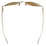 Bottega Veneta - Occhiali da Sole con Mezza Montatura in Metallo - Oro - Occhiali da Sole - Bottega Veneta Eyewear