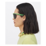 Bottega Veneta - Occhiali da Sole a Mascherina in Acetato - Verde Acceso - Occhiali da Sole - Bottega Veneta Eyewear