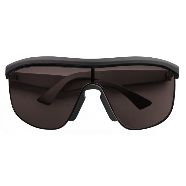 Bottega Veneta - Acetate Shield Sunglasses - Black Grey - Sunglasses - Bottega Veneta Eyewear