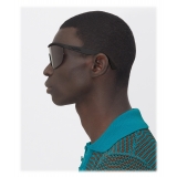 Bottega Veneta - Acetate Shield Sunglasses - Black Grey - Sunglasses - Bottega Veneta Eyewear