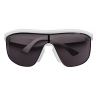 Bottega Veneta - Occhiali da Sole a Mascherina in Acetato - Bianco Grigio - Occhiali da Sole - Bottega Veneta Eyewear
