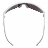 Bottega Veneta - Acetate Shield Sunglasses - White Grey - Sunglasses - Bottega Veneta Eyewear