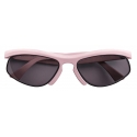Bottega Veneta - Acetate Sporty Oval Sunglasses - Pink Grey - Sunglasses - Bottega Veneta Eyewear