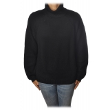 Patrizia Pepe - Double Yarn High Neck Sweater - Black - Pullover - Made in Italy - Luxury Exclusive Collection