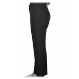 Patrizia Pepe - Straight Trousers with Chinos Pocket - Black - Trousers - Made in Italy - Luxury Exclusive Collection