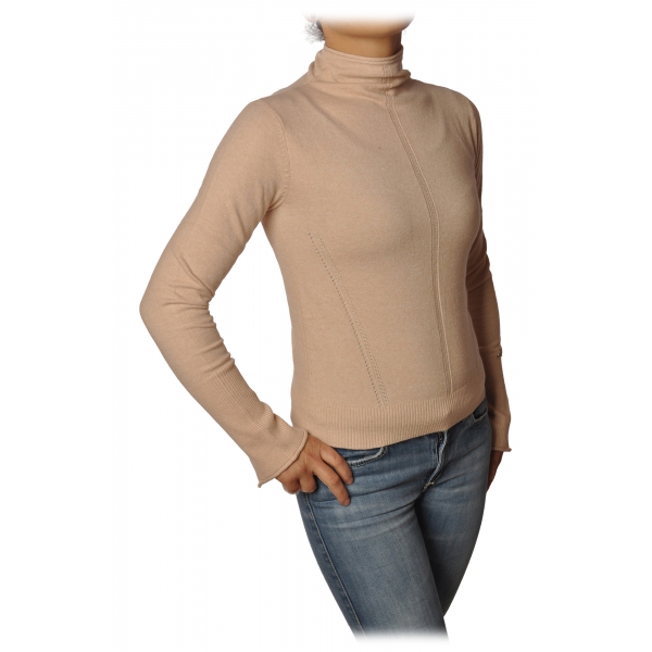 Patrizia Pepe - Crater Neck Sweater - Pale - Pullover - Made in Italy - Luxury Exclusive Collection