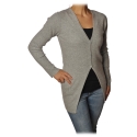 Patrizia Pepe - Stretch V-Neck Cardigan - Gray - Pullover - Made in Italy - Luxury Exclusive Collection