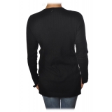 Patrizia Pepe - Stretch V-Neck Cardigan - Black - Pullover - Made in Italy - Luxury Exclusive Collection