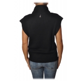 Patrizia Pepe - Elongated Vest Model with High Neck - Black - Pullover - Made in Italy - Luxury Exclusive Collection