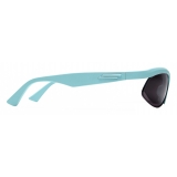 Bottega Veneta - Acetate Sporty Oval Sunglasses - Light Blue Grey - Sunglasses - Bottega Veneta Eyewear