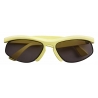 Bottega Veneta - Occhiali da Sole Ovali Sportivi in Acetato - Giallo Grigio - Occhiali da Sole - Bottega Veneta Eyewear