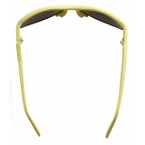 Bottega Veneta - Acetate Sporty Oval Sunglasses - Yellow Grey - Sunglasses - Bottega Veneta Eyewear