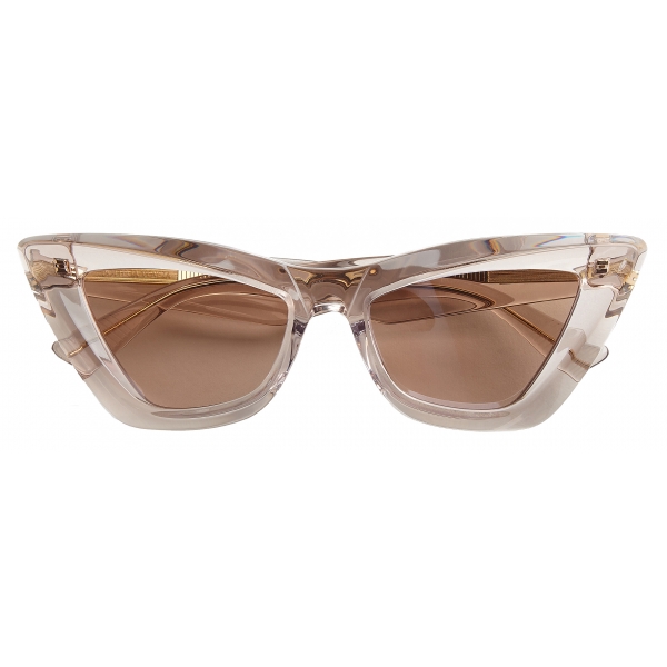 Bottega Veneta - Acetate Pointed Cat-Eye Sunglasses - Almond Pink - Sunglasses - Bottega Veneta Eyewear
