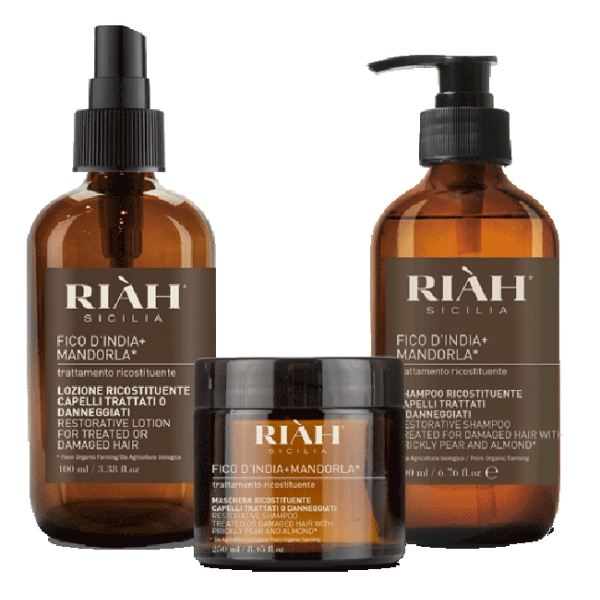 Riàh Sicilia - Treatment Package - Prickly Pear + Almond from Organic Farming - Made in Sicily Italy