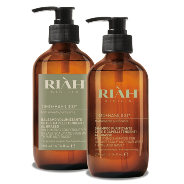 Riàh Sicilia - Treatment Package - Thyme + Basil from Organic Farming - Made in Sicily Italy