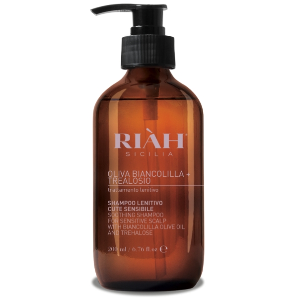 Riàh Sicilia - Soothing Shampoo for Sensitive Skin - Biancolilla Olive - Made in Sicily Italy