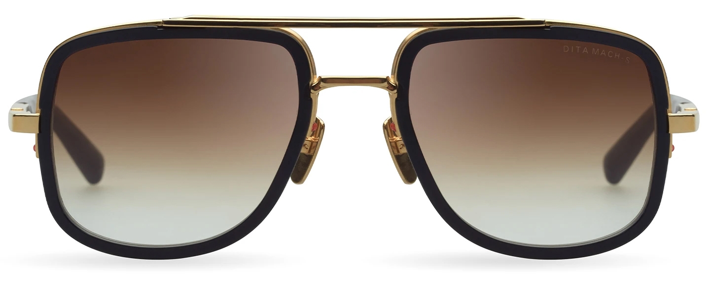 DITA - Mach-S - Yellow Gold Matte Black - DTS412 - Sunglasses 