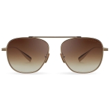 DITA - Flight.009 - Oro Bianco Marrone Scuro - DTS409 - Occhiali da Sole - DITA Eyewear