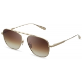 DITA - Flight.009 - Oro Bianco Marrone Scuro - DTS409 - Occhiali da Sole - DITA Eyewear