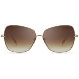 DITA - Zazoe - Yellow Gold Dark Brown - DTS145 - Sunglasses - DITA Eyewear