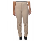 Patrizia Pepe - Straight Trousers with Chinos Pocket - Off White - Trousers - Made in Italy - Luxury Exclusive Collection