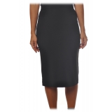 Patrizia Pepe - Midi Sheath Skirt - Black - Skirt - Made in Italy - Luxury Exclusive Collection