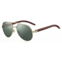Cartier - Pilot - Brown Wood - Première de Cartier Collection - Sunglasses - Cartier Eyewear