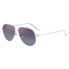 Cartier - Pilota - Finitura Platino - Première de Cartier Collection - Occhiali da Sole - Cartier Eyewear