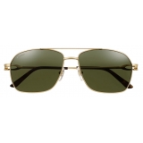 Cartier - Pilot - Green Lens - Première de Cartier Collection - Sunglasses - Cartier Eyewear