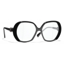 Chanel - Occhiali da Sole Quadrati - Nero Blu - Chanel Eyewear