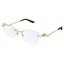 Cartier - Optical Glasses CT0120O - Gold - Cartier Eyewear