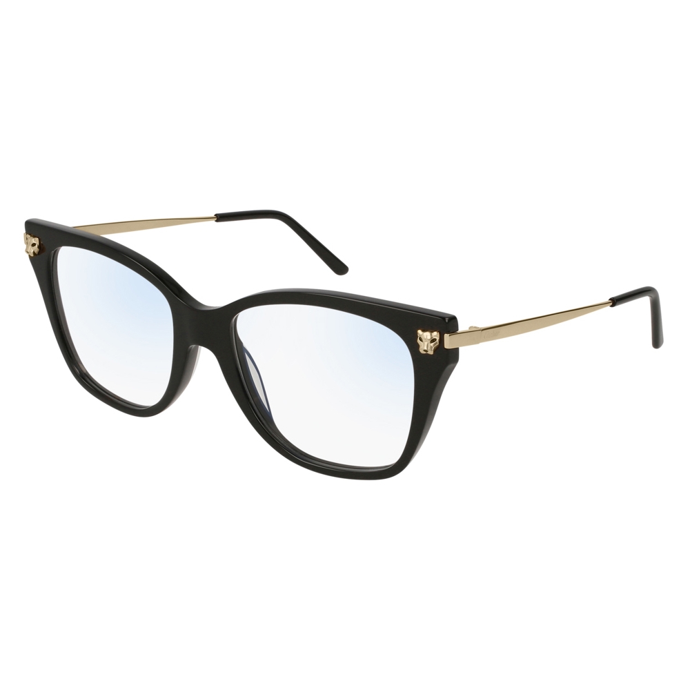 Cartier Optical Glasses CT0026O Black Gold Cartier Eyewear