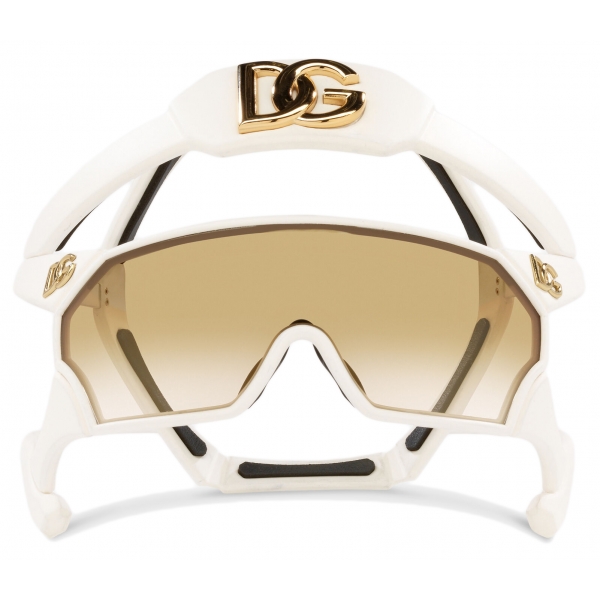 Dolce & Gabbana - Next Generation Mask Sunglasses - White - Dolce & Gabbana Eyewear