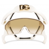 Dolce & Gabbana - Next Generation Mask Sunglasses - White - Dolce & Gabbana Eyewear