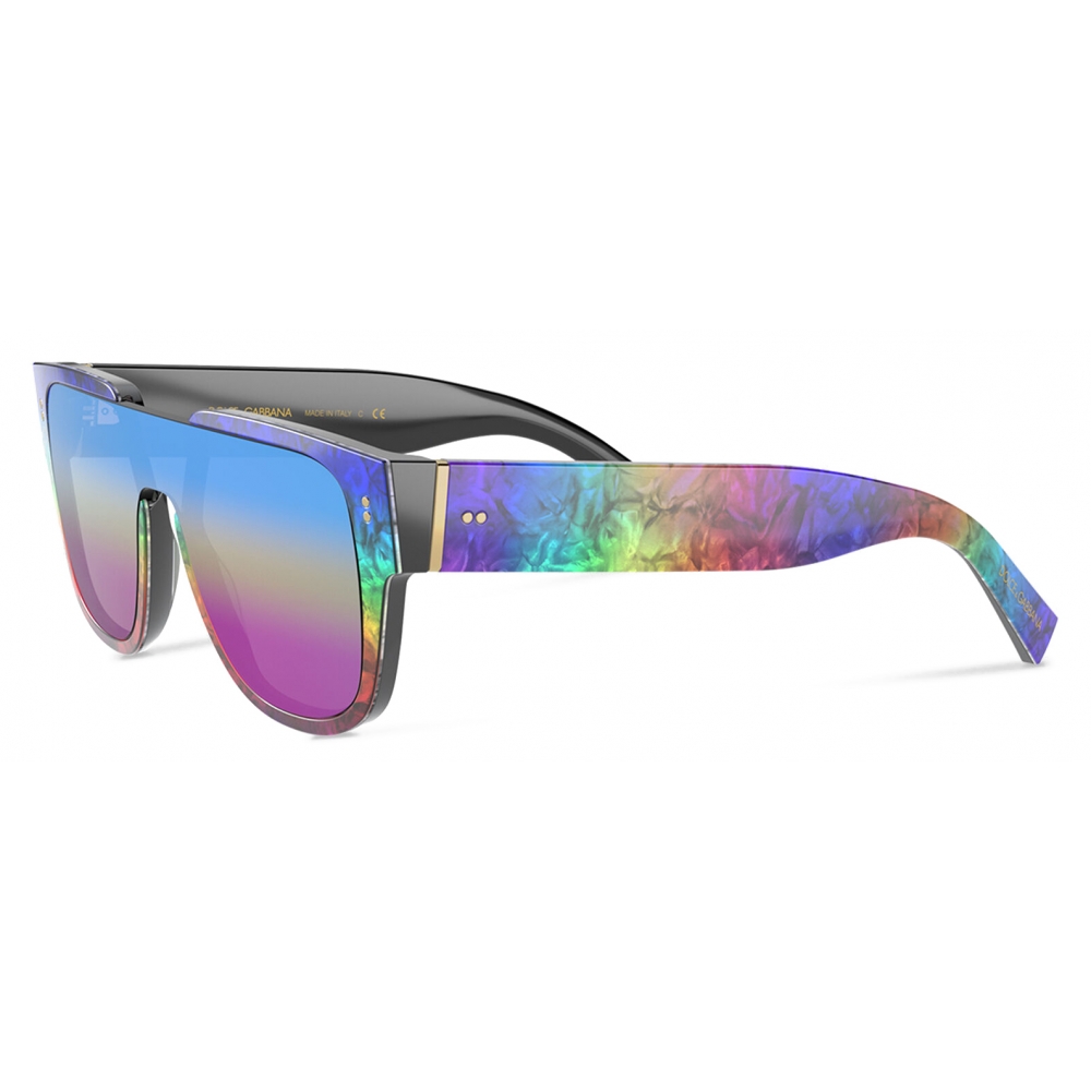Stylish Rainbow Mirrored Aviator Sunglasses