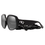 Dolce & Gabbana - DG Crossed Sunglasses - Black - Dolce & Gabbana Eyewear