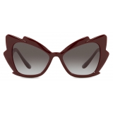 Dolce & Gabbana - Gattopardo Sunglasses - Burgundy - Dolce & Gabbana Eyewear