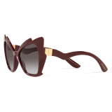 Dolce & Gabbana - Occhiale da Sole Gattopardo - Bordeaux - Dolce & Gabbana Eyewear