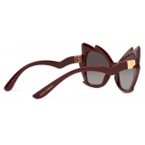 Dolce & Gabbana - Occhiale da Sole Gattopardo - Bordeaux - Dolce & Gabbana Eyewear