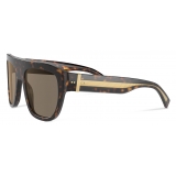 Dolce & Gabbana - Bold Black Sunglasses - Havana - Dolce & Gabbana Eyewear