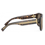 Dolce & Gabbana - Bold Black Sunglasses - Havana - Dolce & Gabbana Eyewear