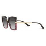 Dolce & Gabbana - Occhiale da Sole Half Print - Stampa Leo Rosa - Dolce & Gabbana Eyewear